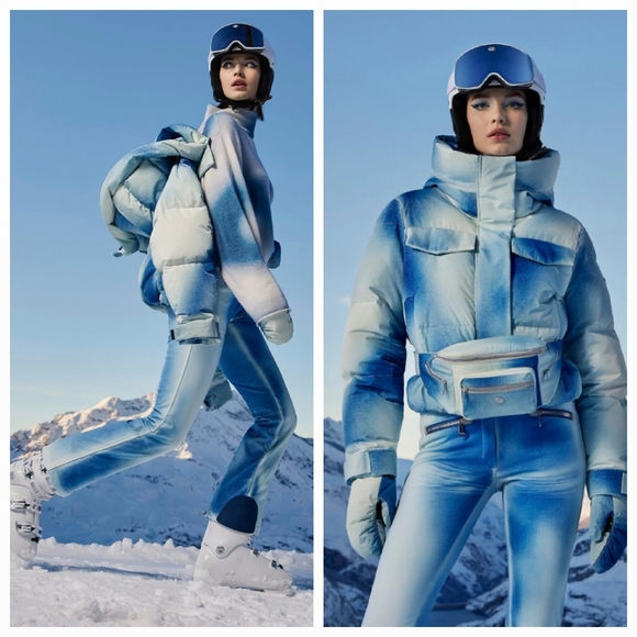 Goldbergh Blanchi Ski Pants Denim Jeans Blue Ciel Goldbergh Blue Ski Pants - Picture 7 of 16